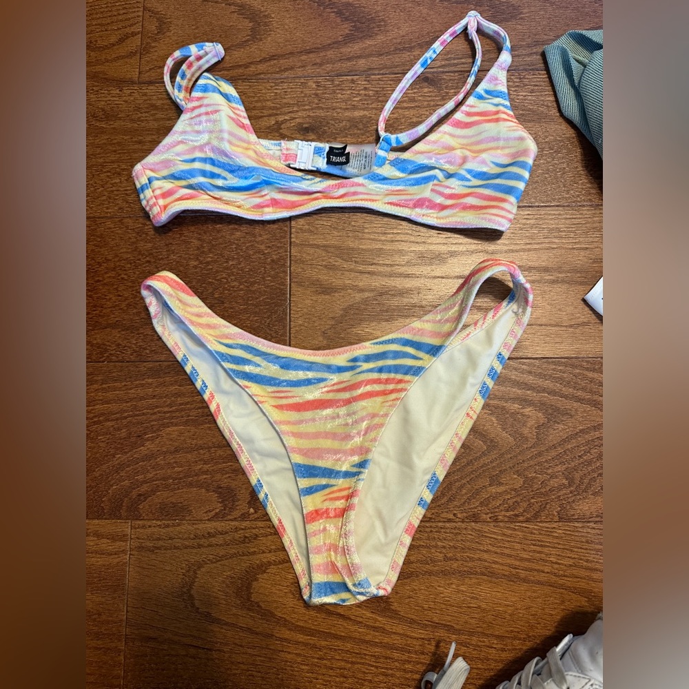 Triangl zebra print bikini